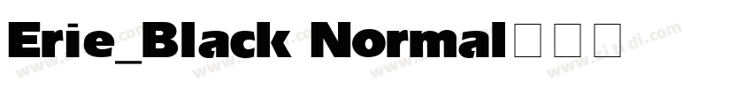 Erie_Black Normal字体转换
